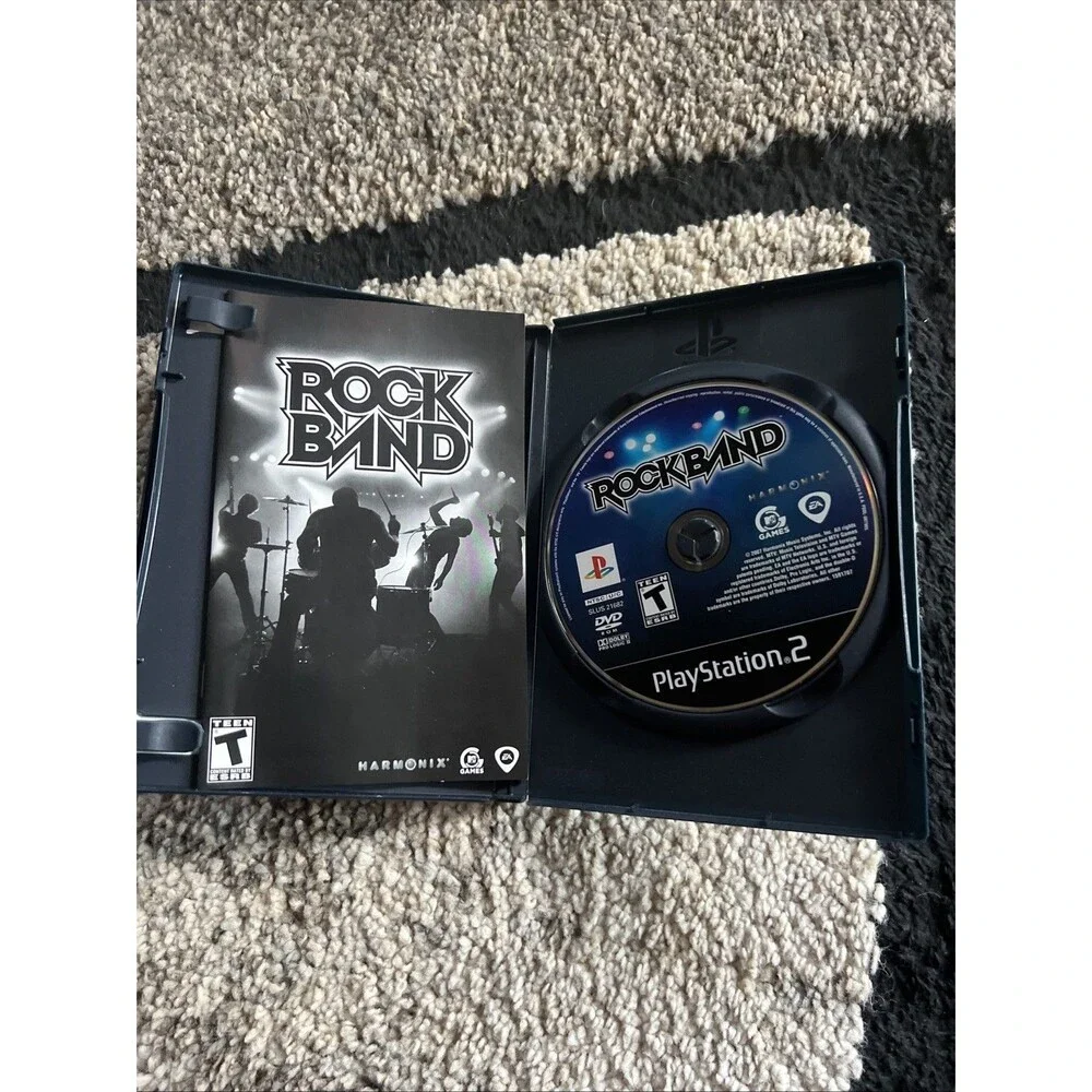Rock Band,Rock Band 2 Track Pack 1 and 2 PlayStation 2 Bundle PS2 Complete
